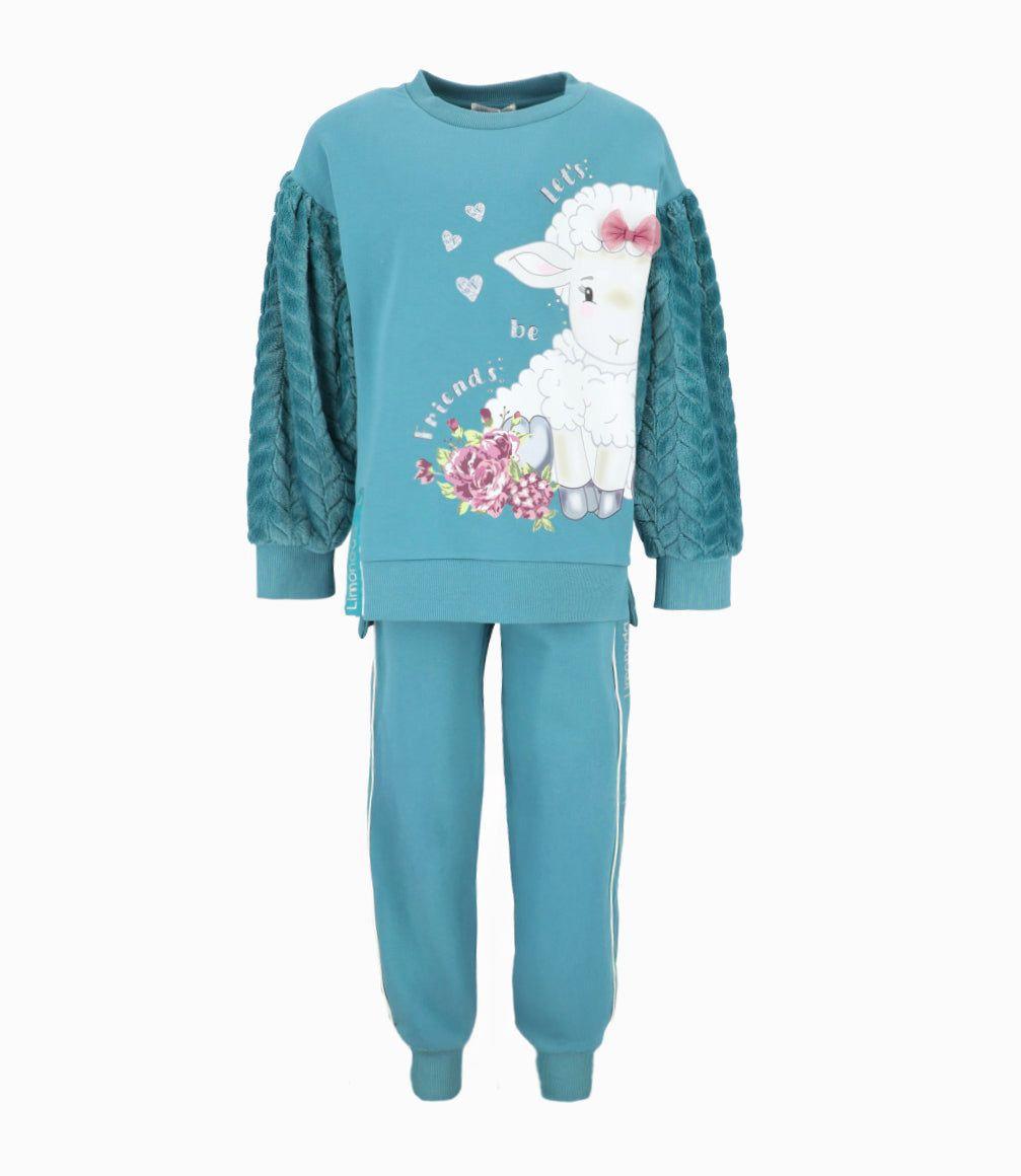 Buzo niña jogger petróleo Limonada-1
