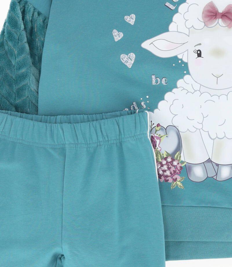 Buzo niña jogger petróleo Limonada-4