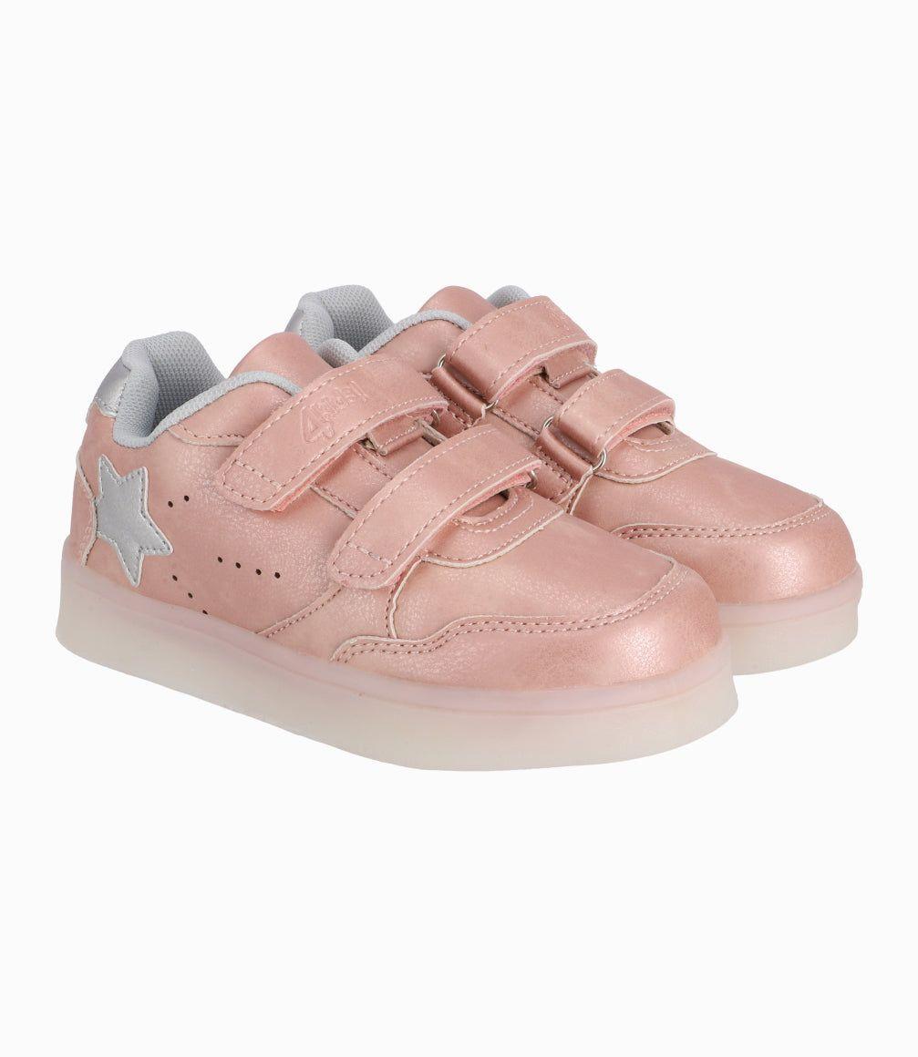 Zapatilla Caminante Con Luces 4 Kids Rosado-0