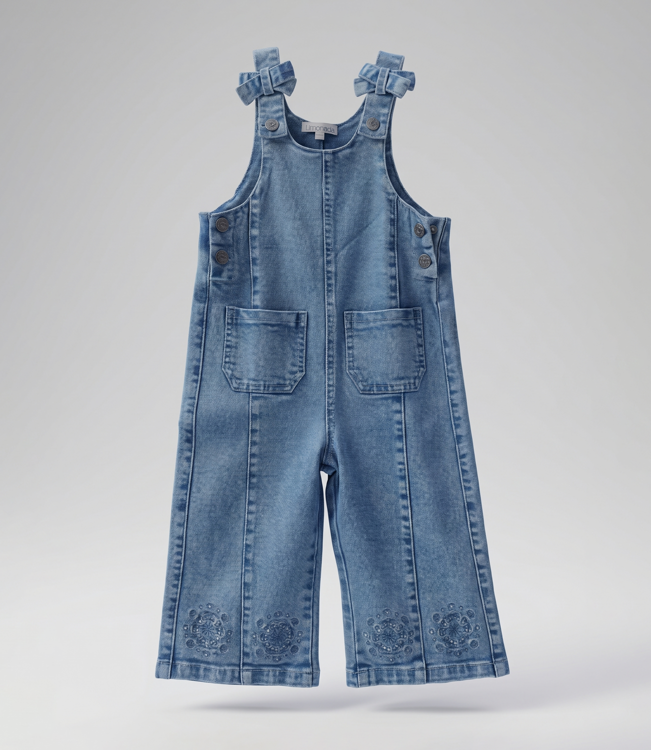 Jardinera niña con polera L11181270174 denim Limonada-1