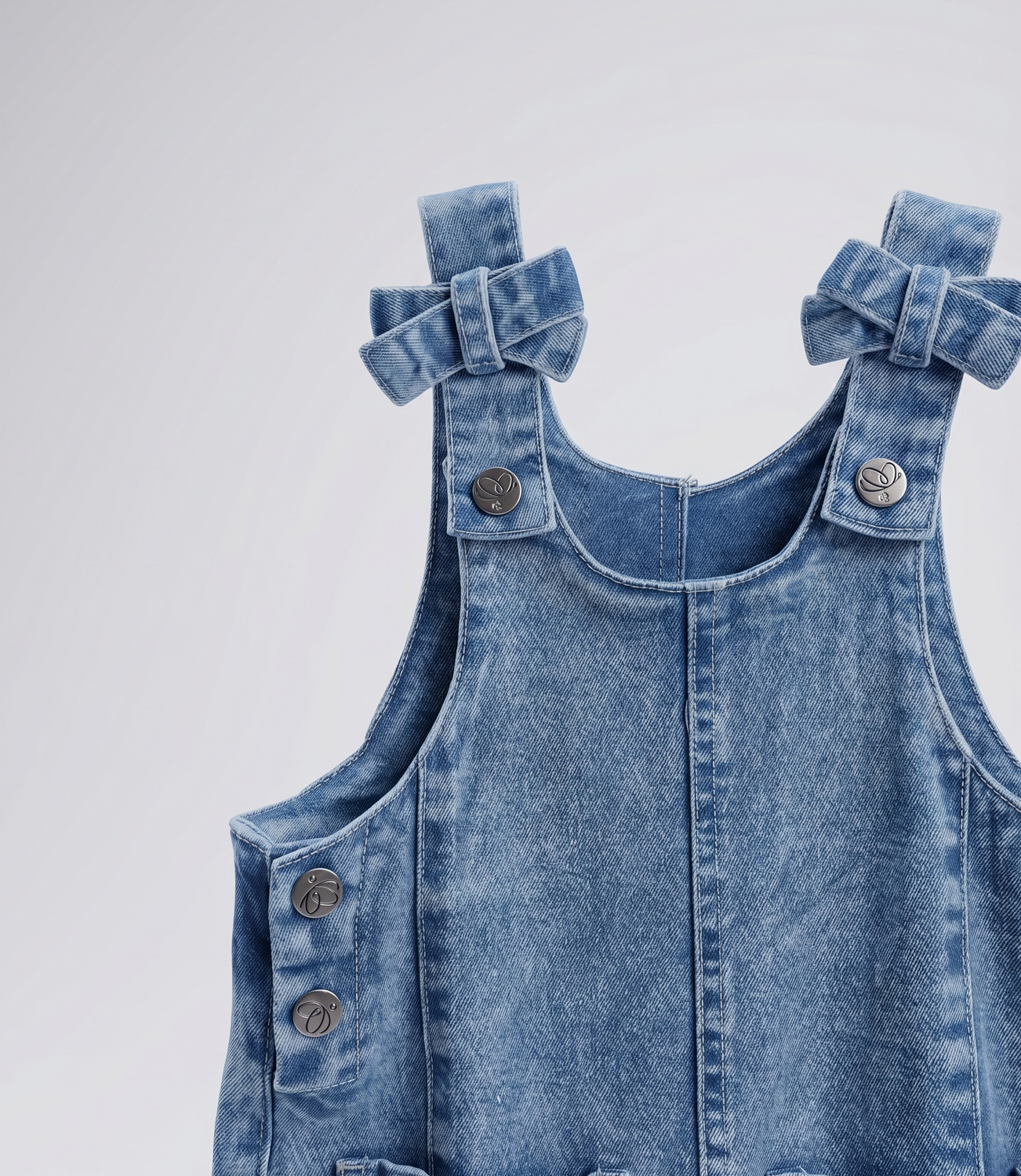 Jardinera niña con polera L11181270174 denim Limonada-3
