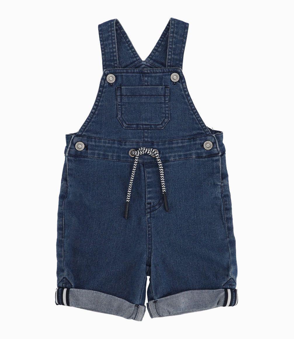 Jardinera Bebé Niño Básica Denim Celeste-9
