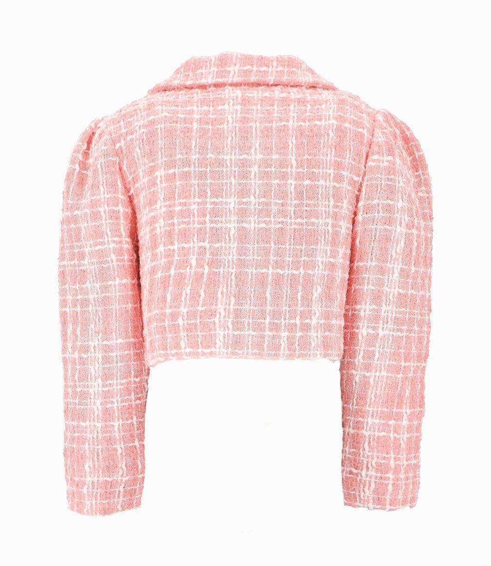 Chaqueta niña blazer crop Coral LIMONADA-1