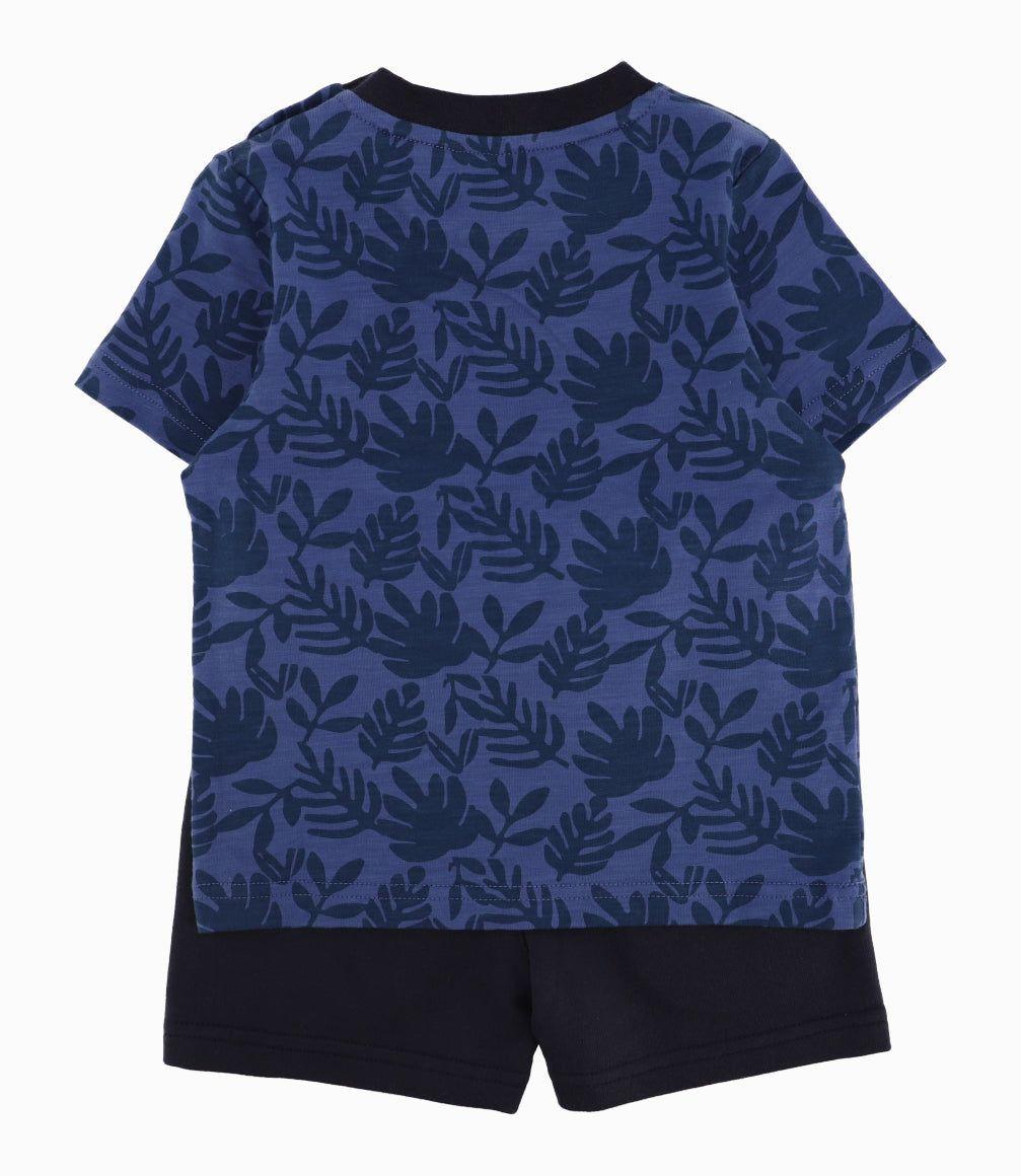 Conjunto Bebé Niño Estampado Azul Marino-8