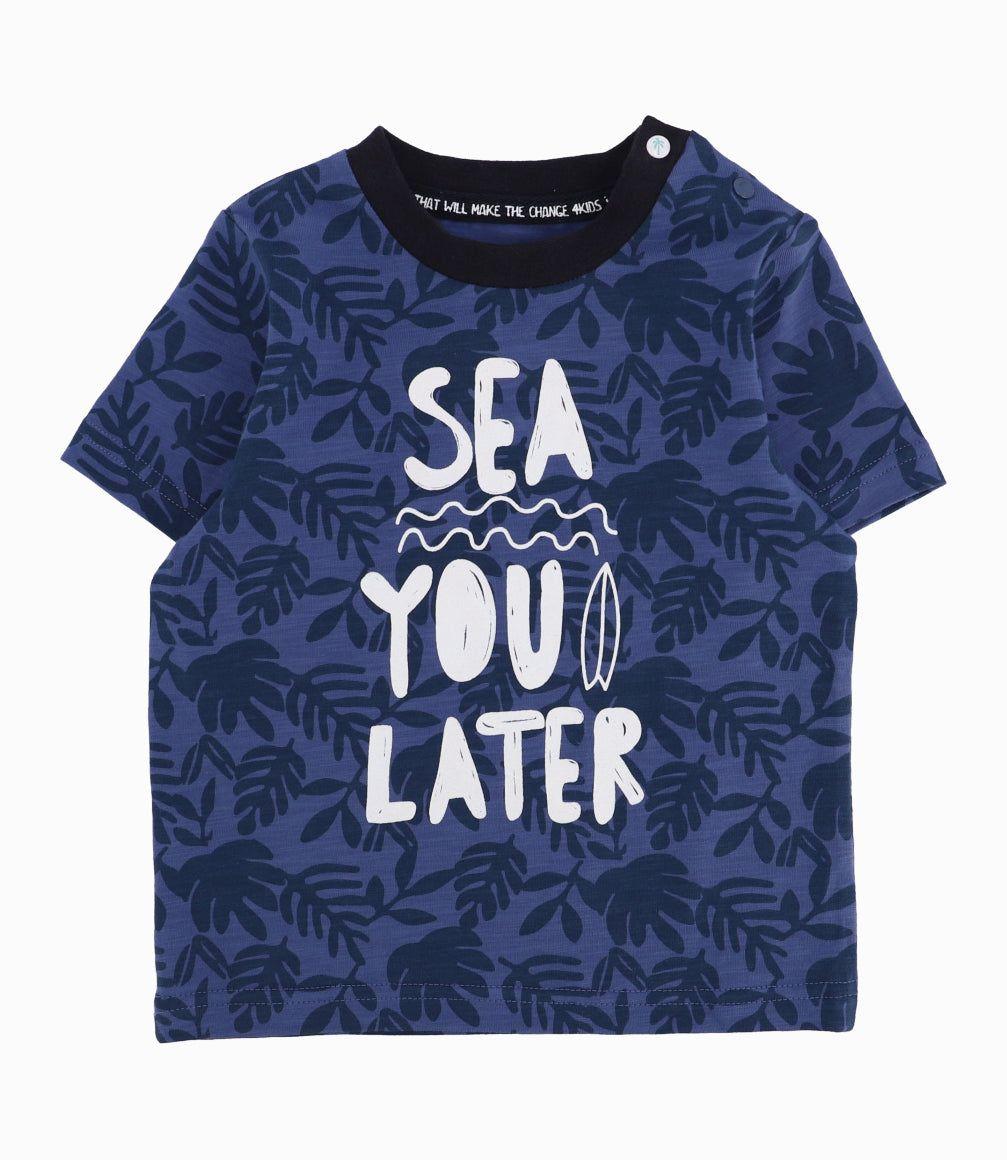 Conjunto Bebé Niño Estampado Azul Marino-9