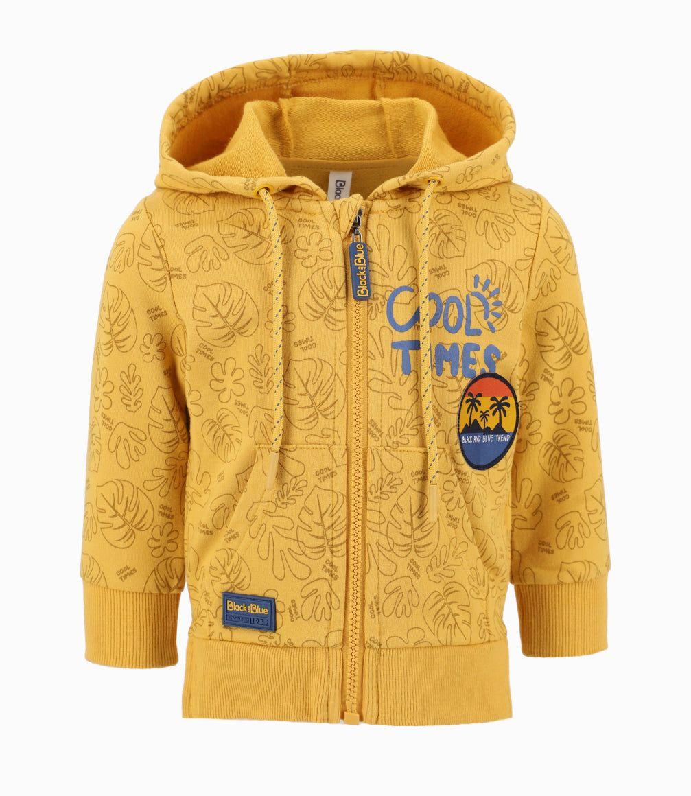 Polerón Bebé Con Hojas Mostaza-0