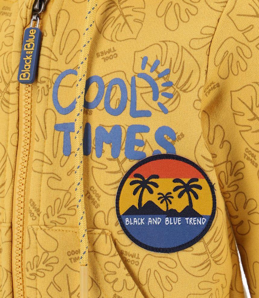 Polerón Bebé Con Hojas Mostaza-7