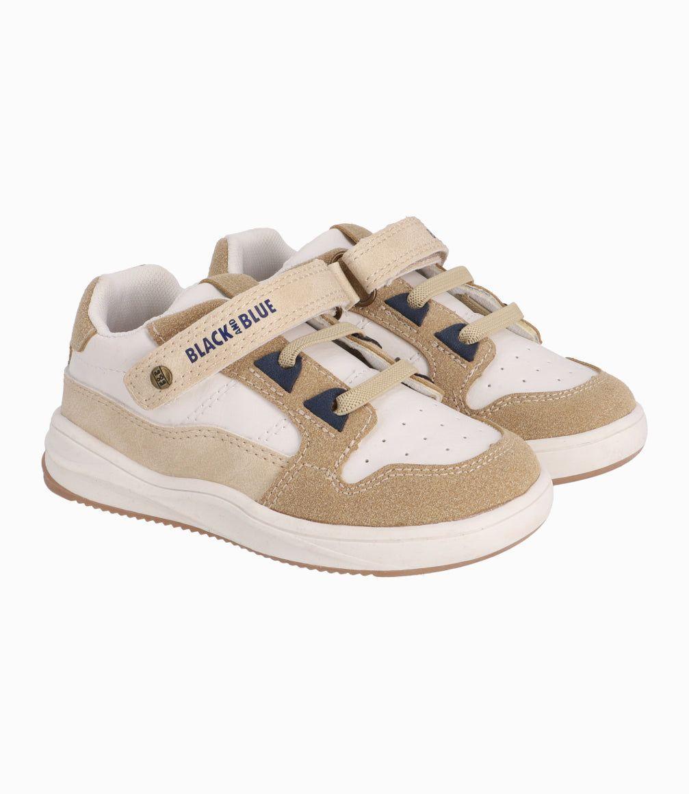 Zapato Caminante Casual Black And Blue Blanco-0