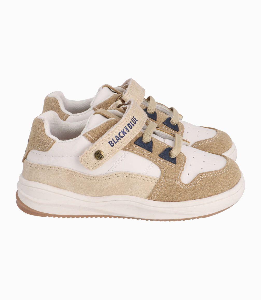 Zapato Caminante Casual Black And Blue Blanco-1