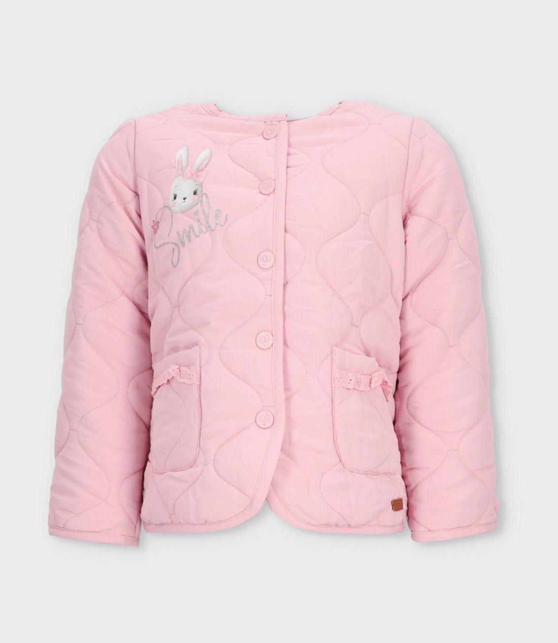 Chaqueta niña acolchada rosado Limonada-1