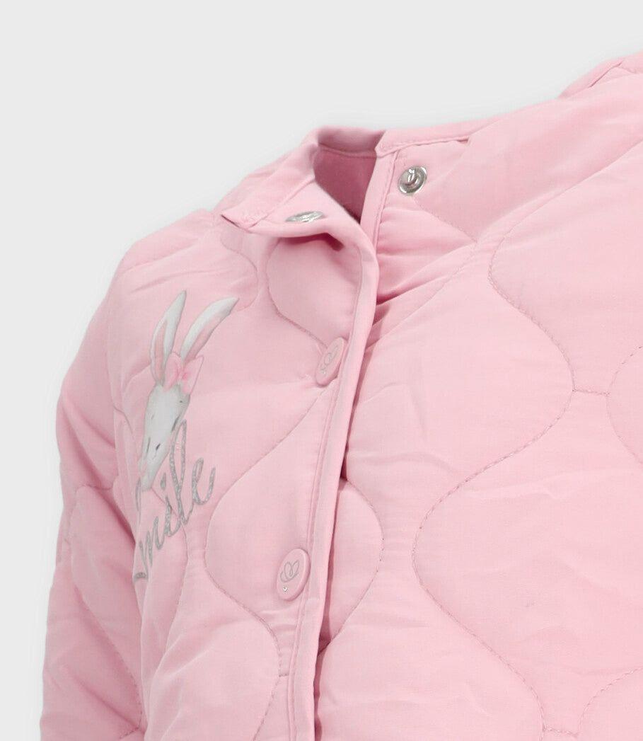 Chaqueta niña acolchada rosado Limonada-3