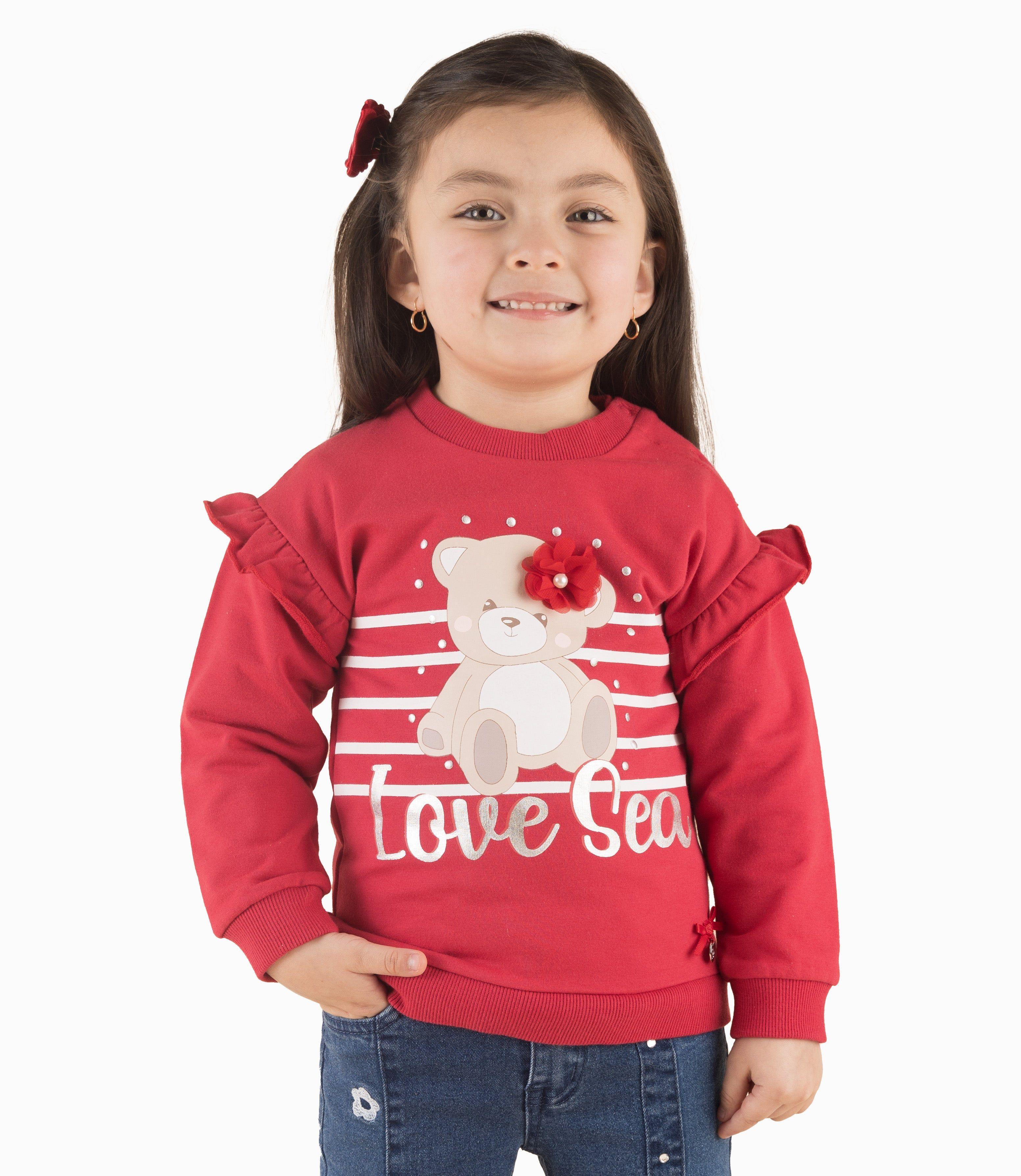 Polerón Bebé Con Oso Rojo-8