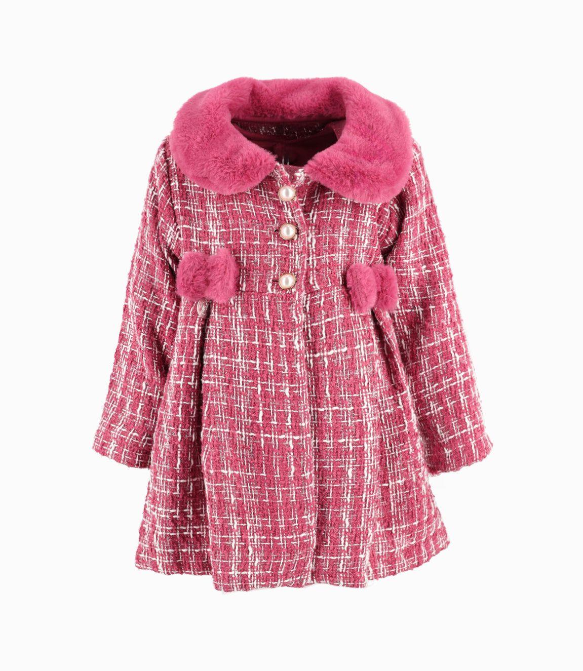 Conjunto bebés de vestido y abrigo burdeo Limonada-3