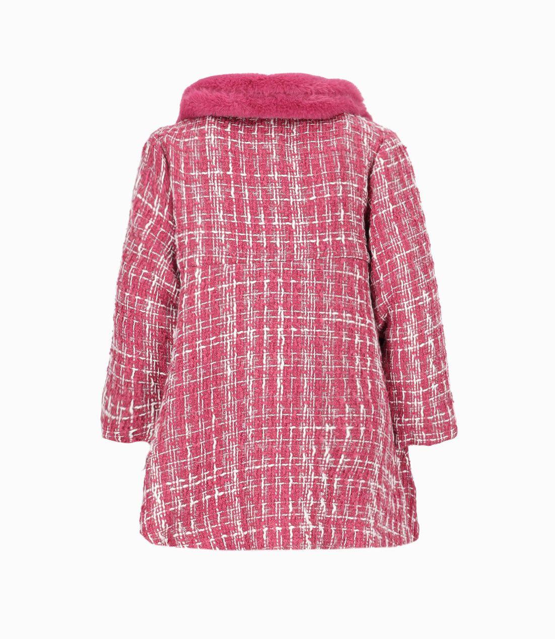 Conjunto bebés de vestido y abrigo burdeo Limonada-4