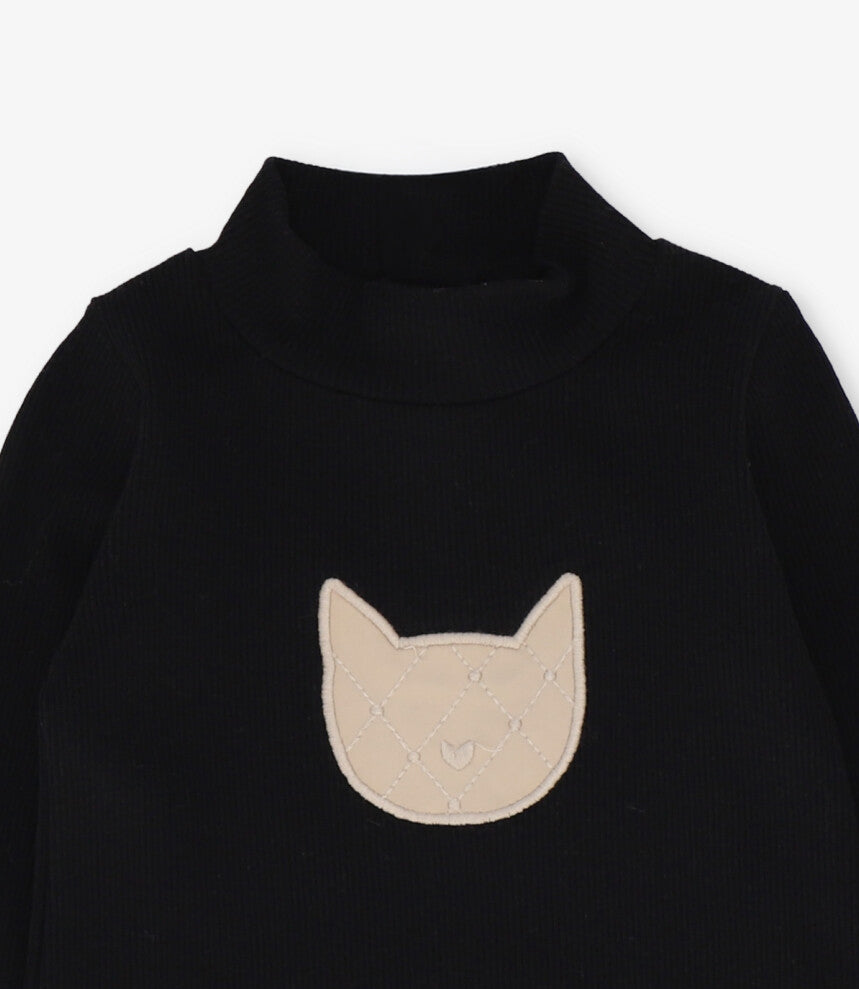 Polera manga larga niña negro Limonada-3