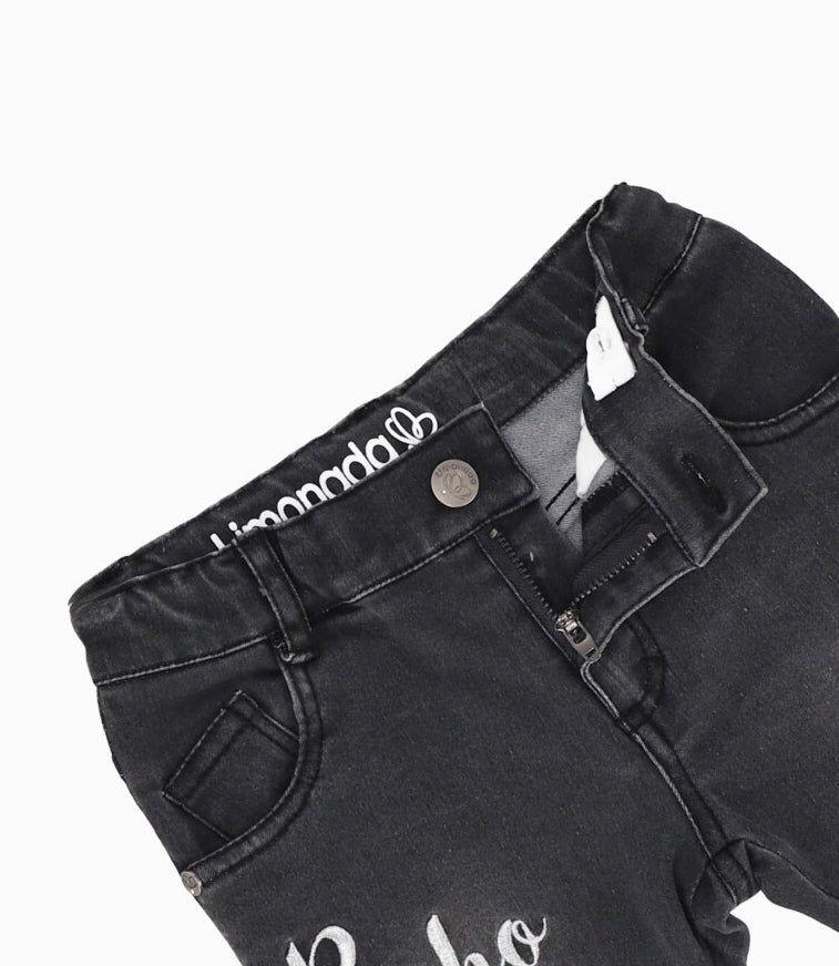 Jeans bebé acampanados gris Limonada-2
