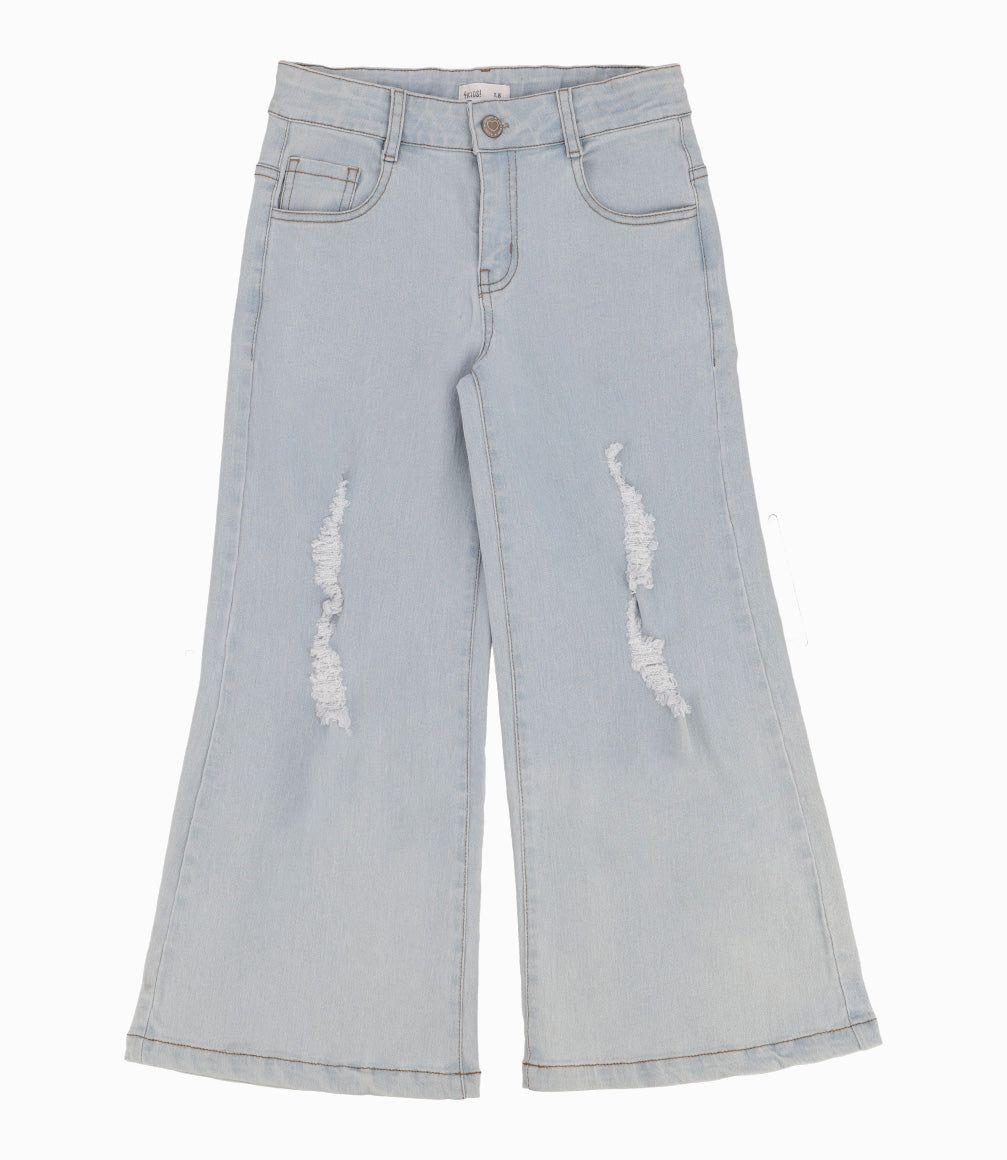 Jeans Niña Acampanados Denim Celeste 4 Kids-6