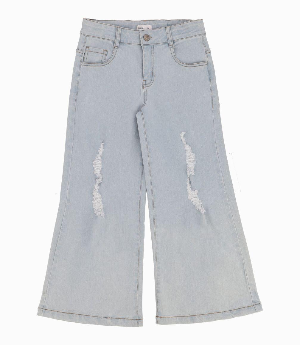 Jeans Niña Acampanados Denim Celeste 4 Kids-0