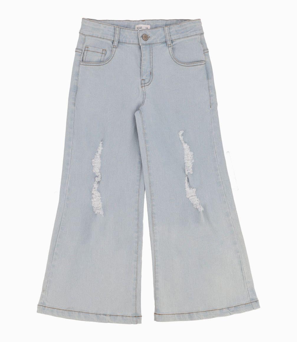 Jeans Niña Acampanados Denim Celeste 4 Kids-3