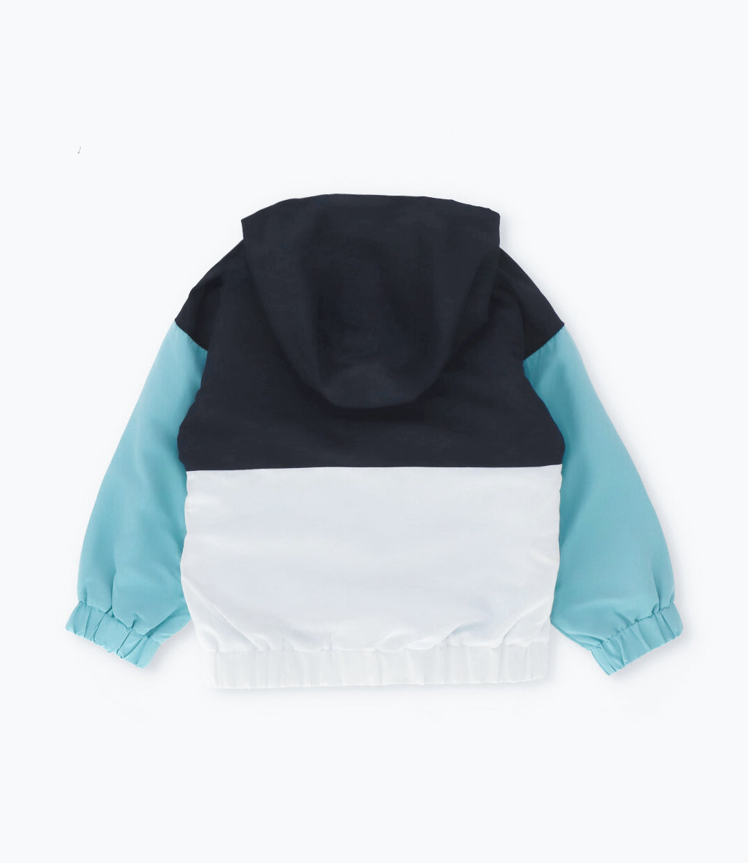 Chaqueta niño cortaviento azul marino Black and Blue-2