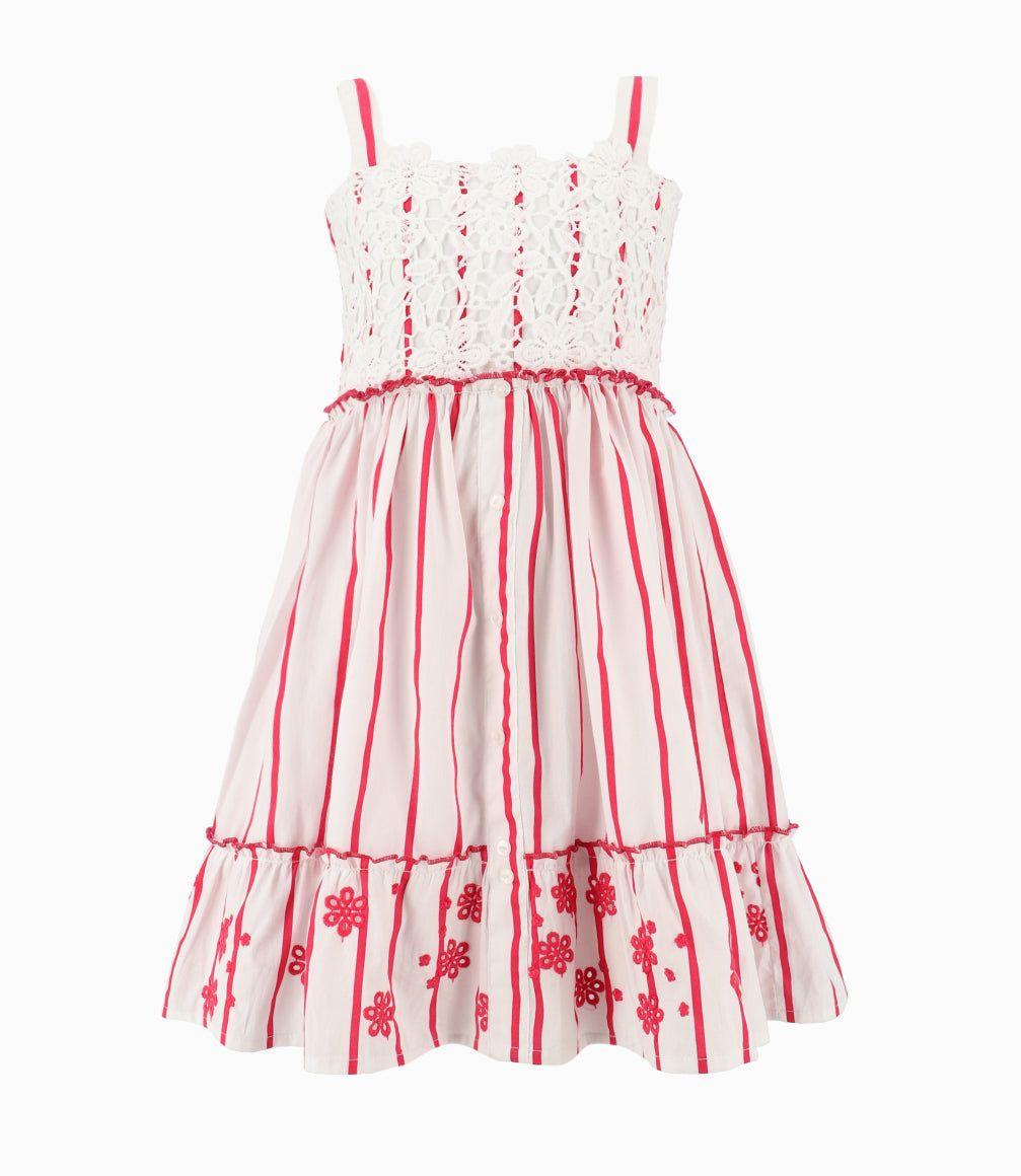 Vestido Niña Con Rayas-5