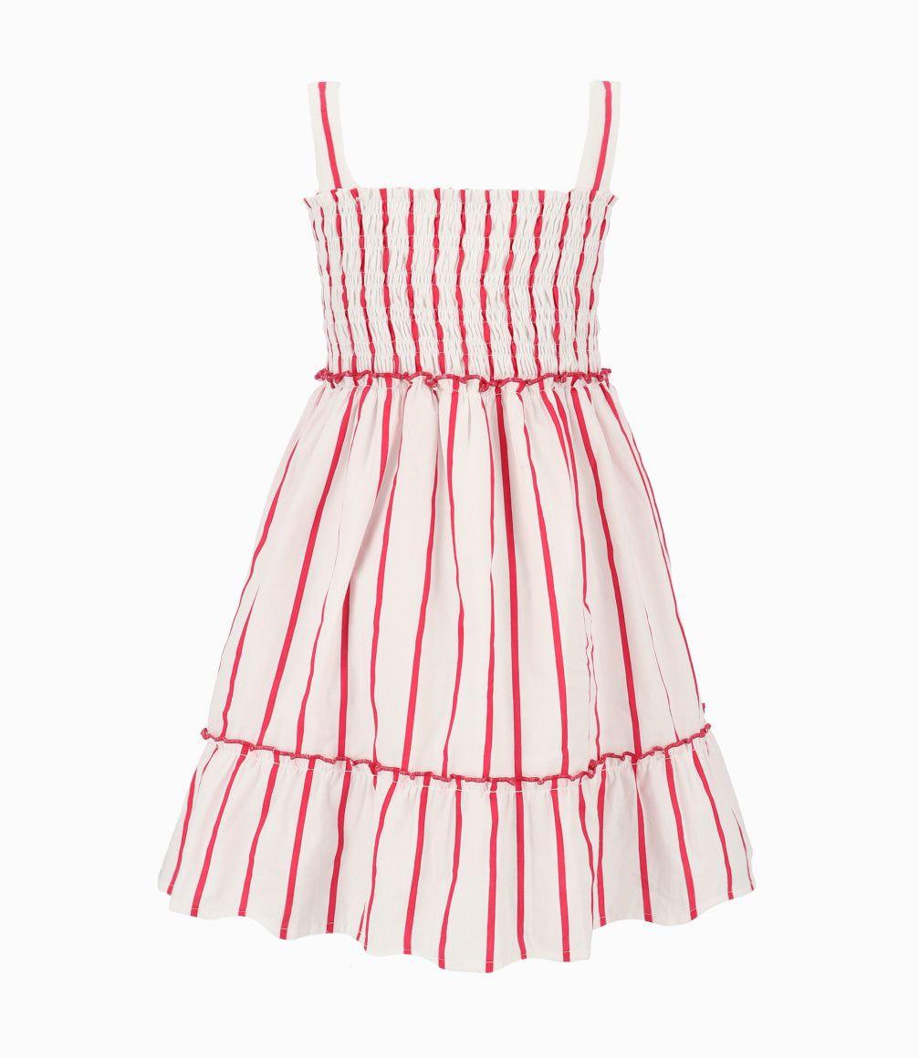 Vestido Niña Con Rayas-7