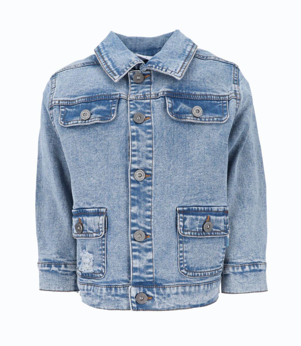Chaqueta niño denim celeste Black and Blue-1