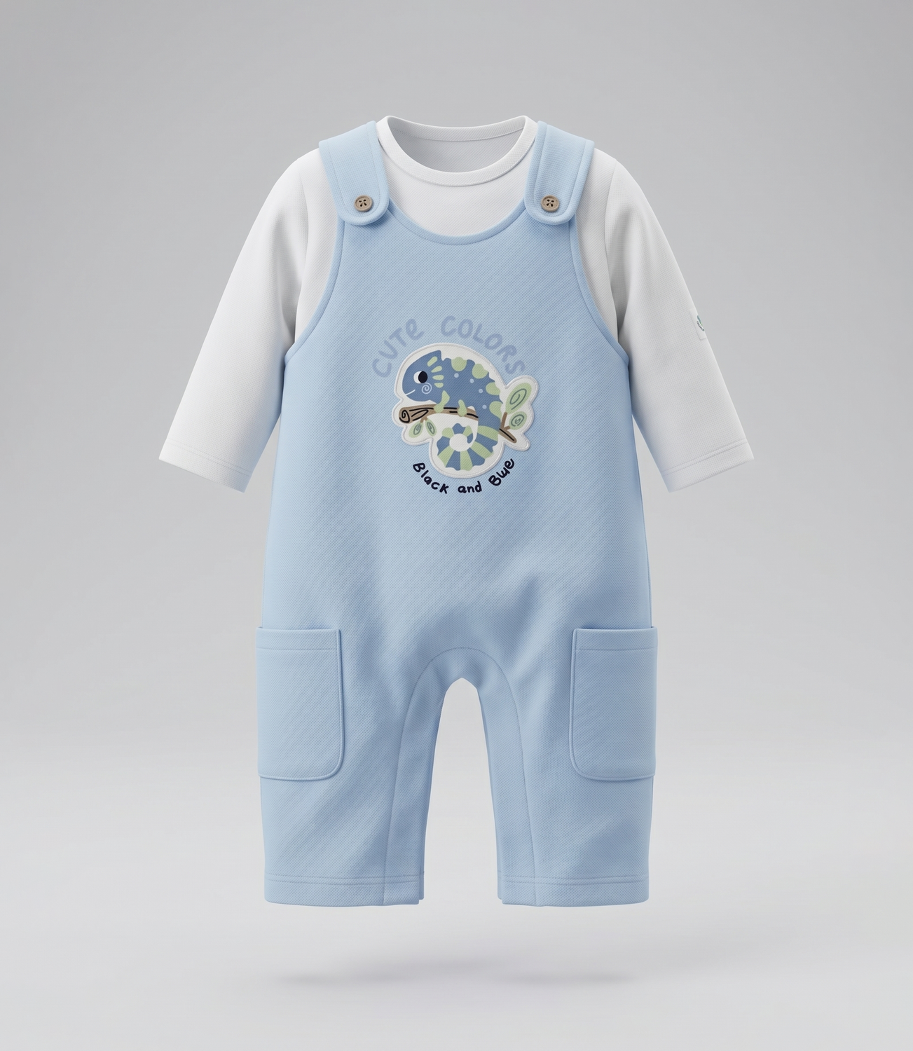 Conjunto recién nacido  B13221270361 celeste Black and blue-0