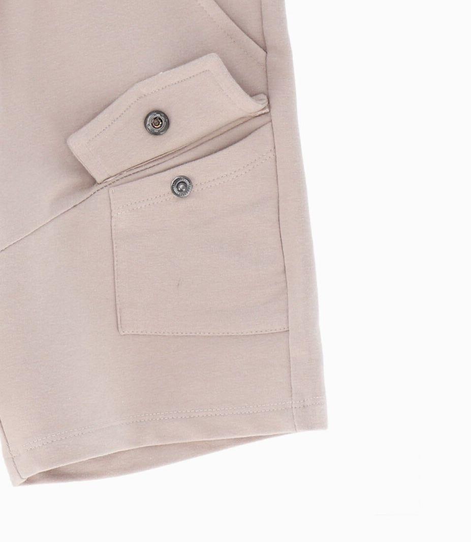 Bermuda niño con bolsillo beige 4 Kids-2