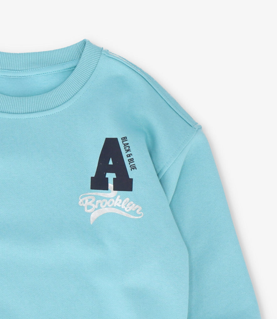 Polerón niño básico menta Black and Blue-3