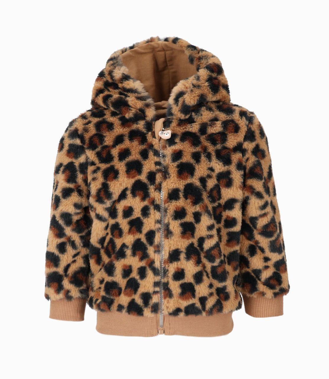 Polerón bebés animal print beige Limonada-0