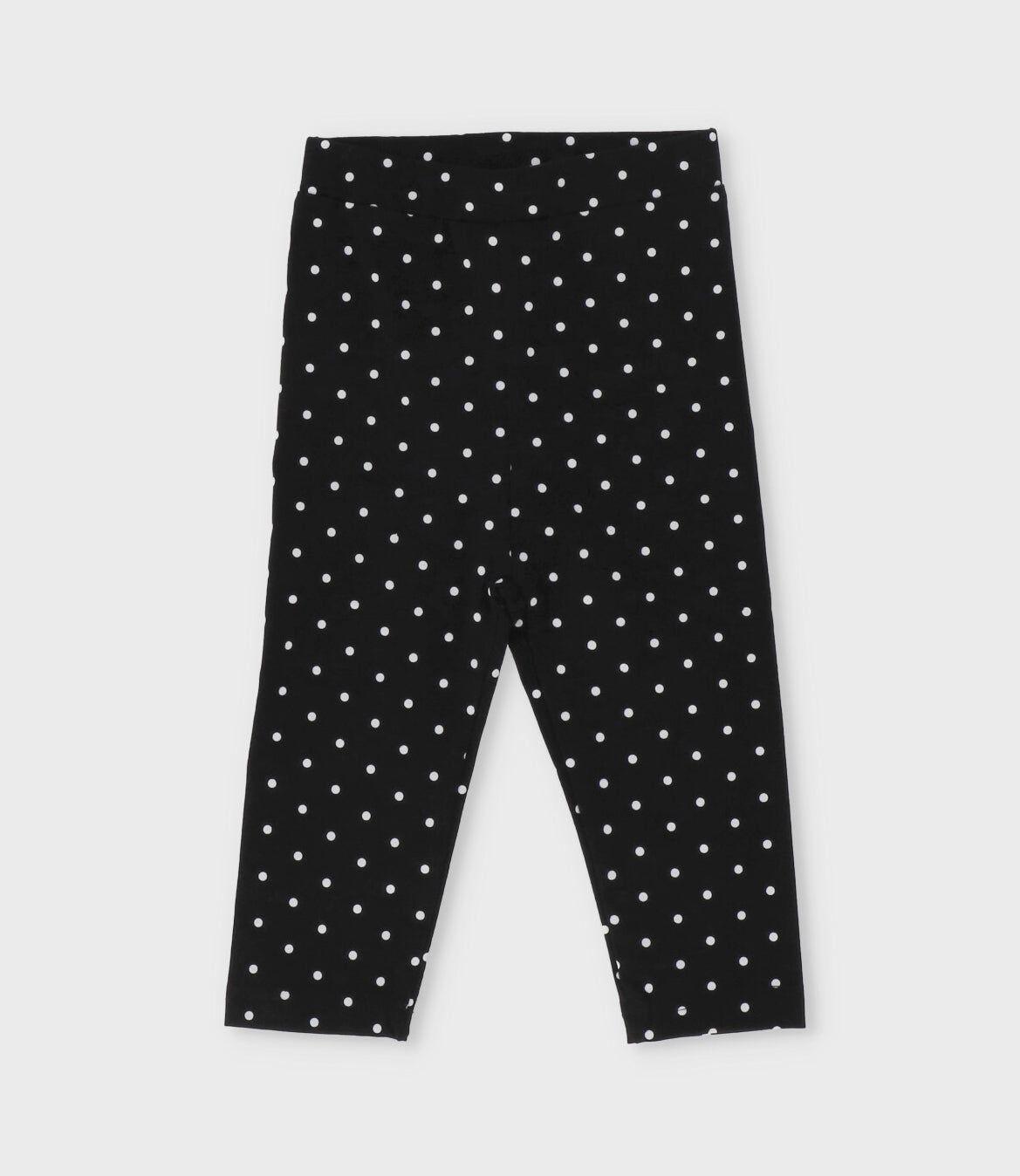 Conjunto bebé puntos y flores negro Limonada-4