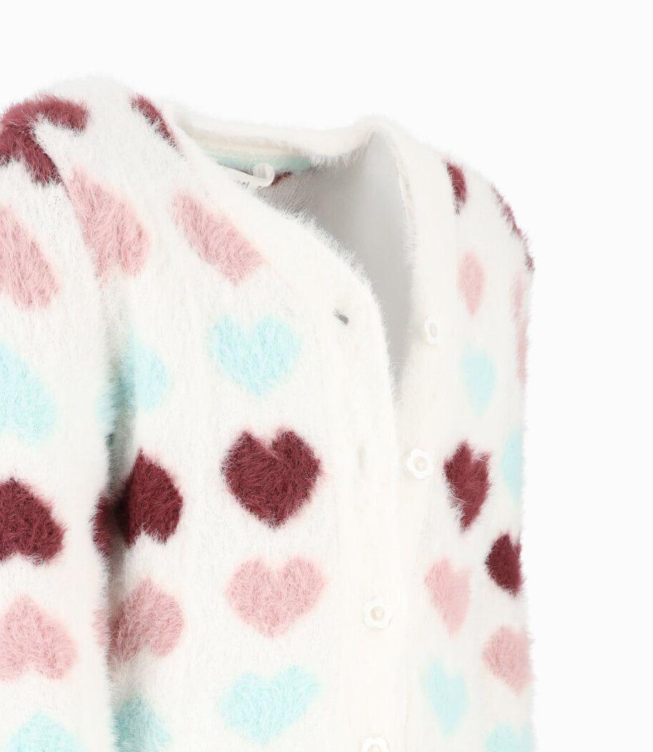 Chaleco niña corazones morado 4 Kids-2