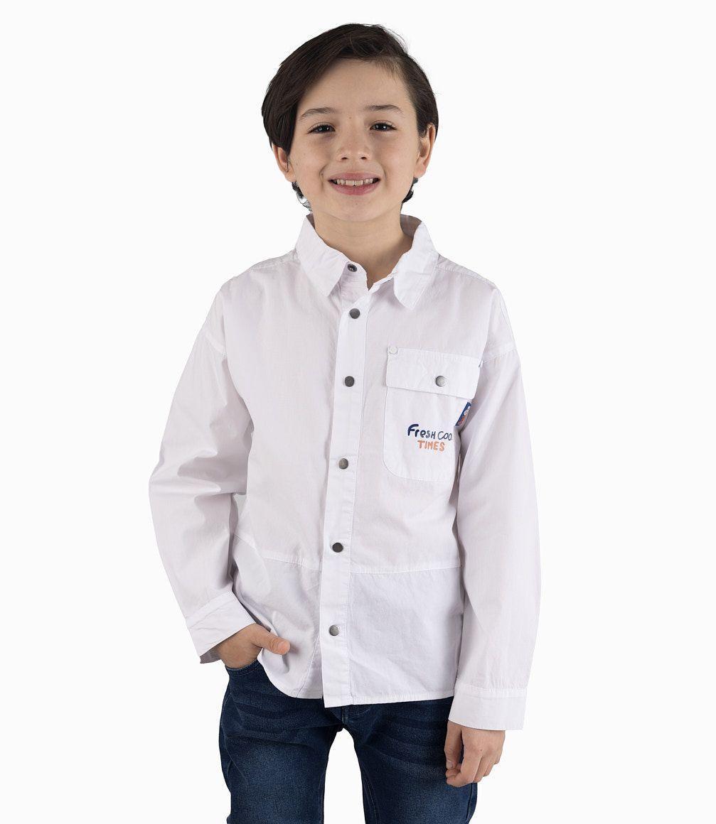 Camisa Niño Básica Blanco-0