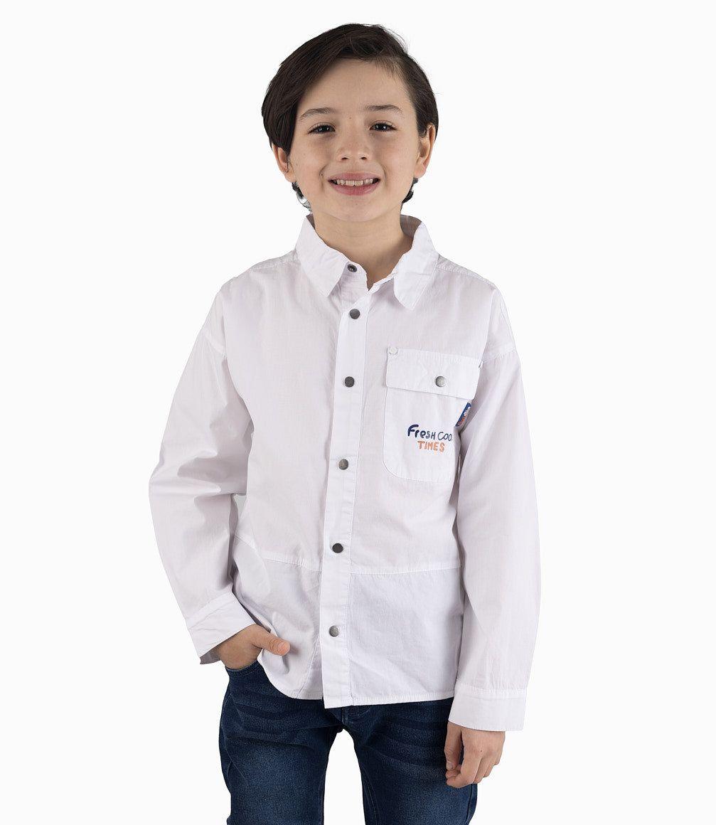 Camisa Niño Básica Blanco-1