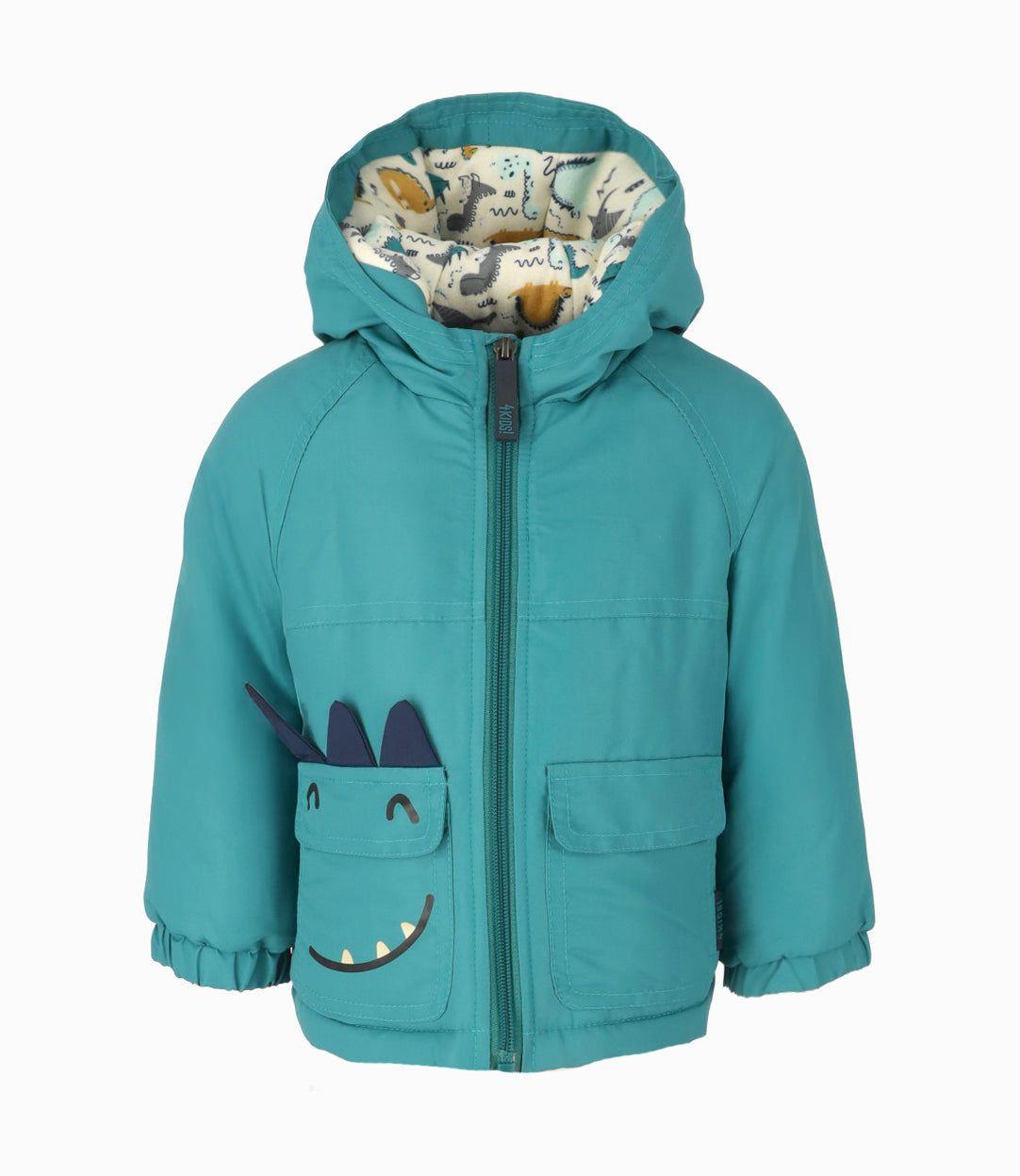 Parka bebés impermeable verde 4 Kids-0