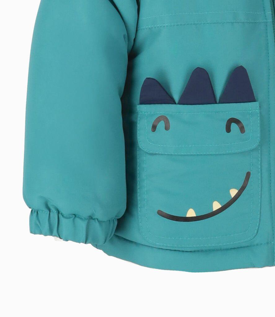 Parka bebés impermeable verde 4 Kids-3