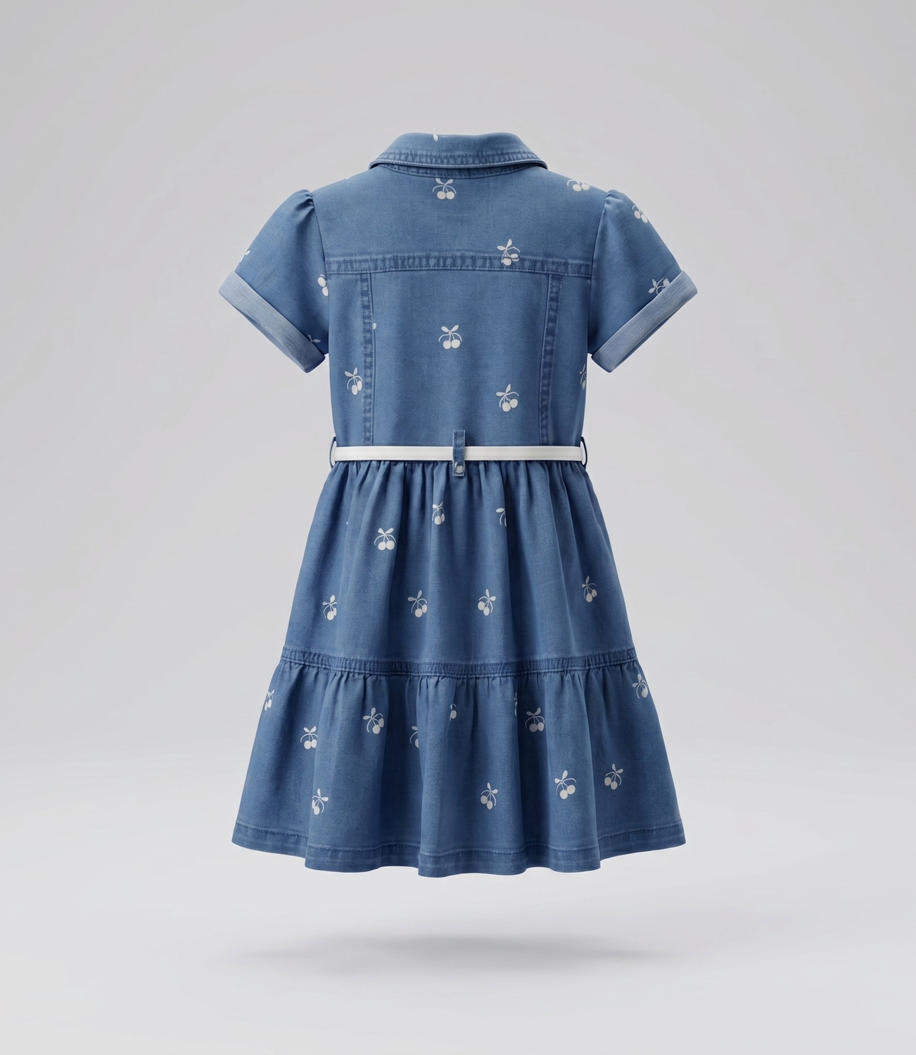 Vestido manga corta bebé  L12131270774 denim cel Limonada-2