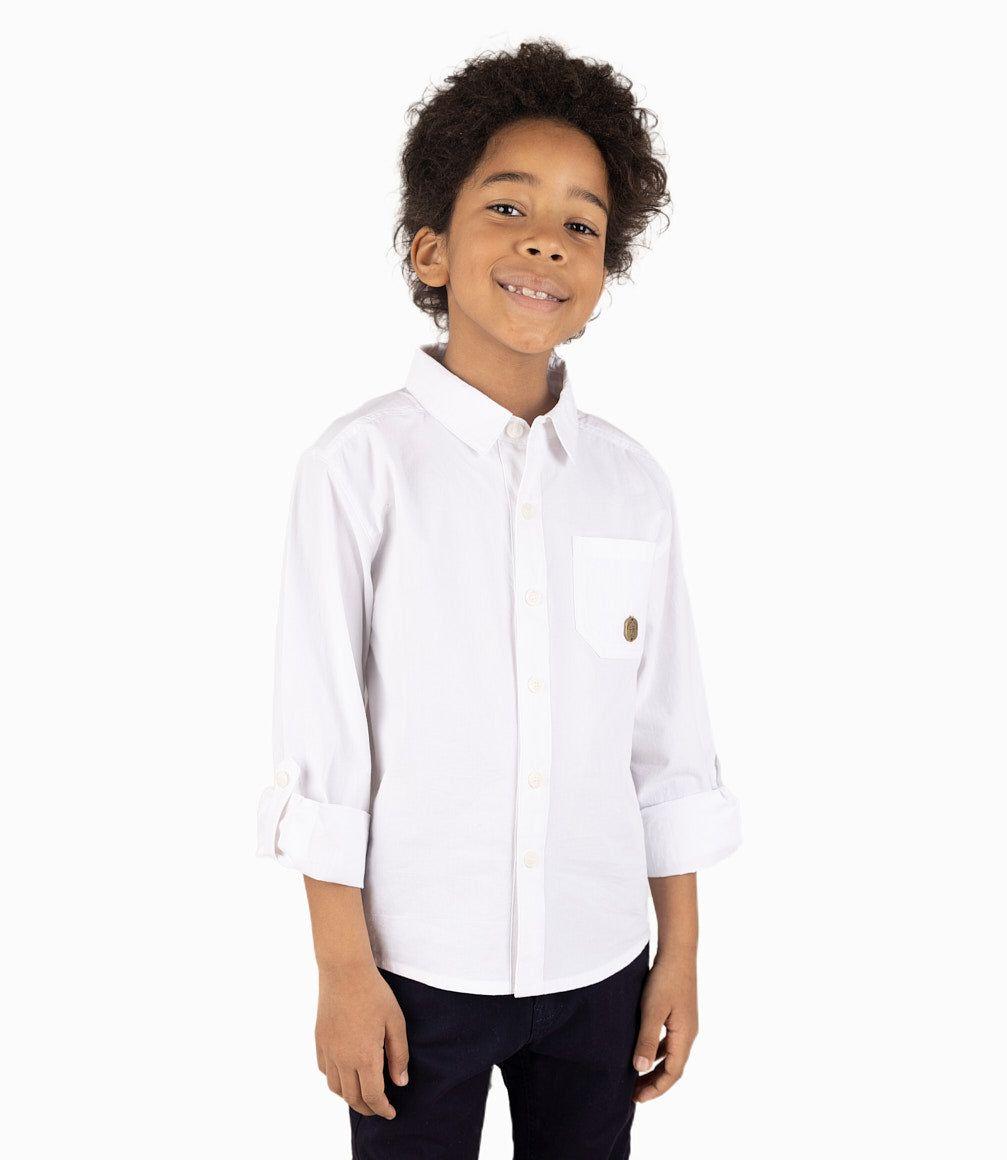 Camisa Niño Básica Blanco-3