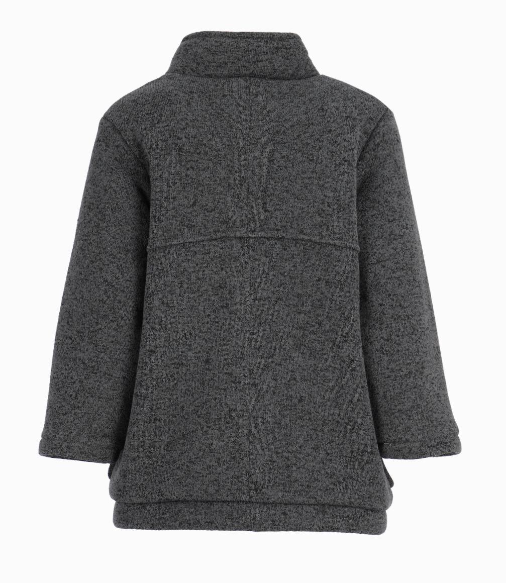 Abrigo Niño Polar Con Bolsillos Black And Blue Marengo-1