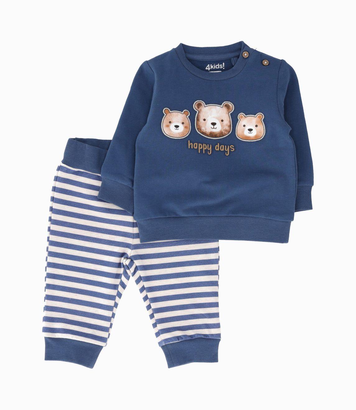 Buzo recién nacido happy days azul marino 4 Kids-0