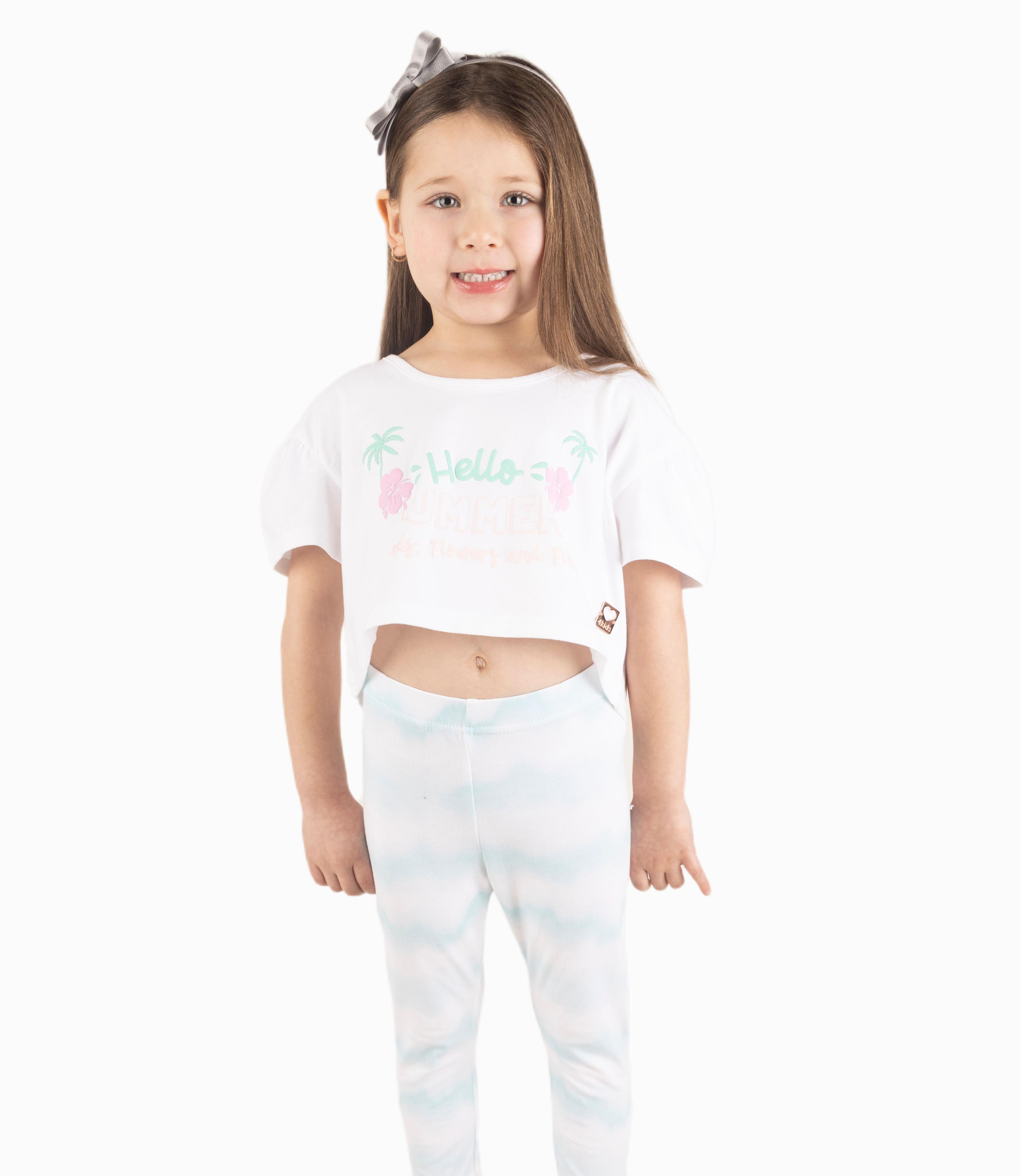 Conjunto Niña Estampado Blanco-0