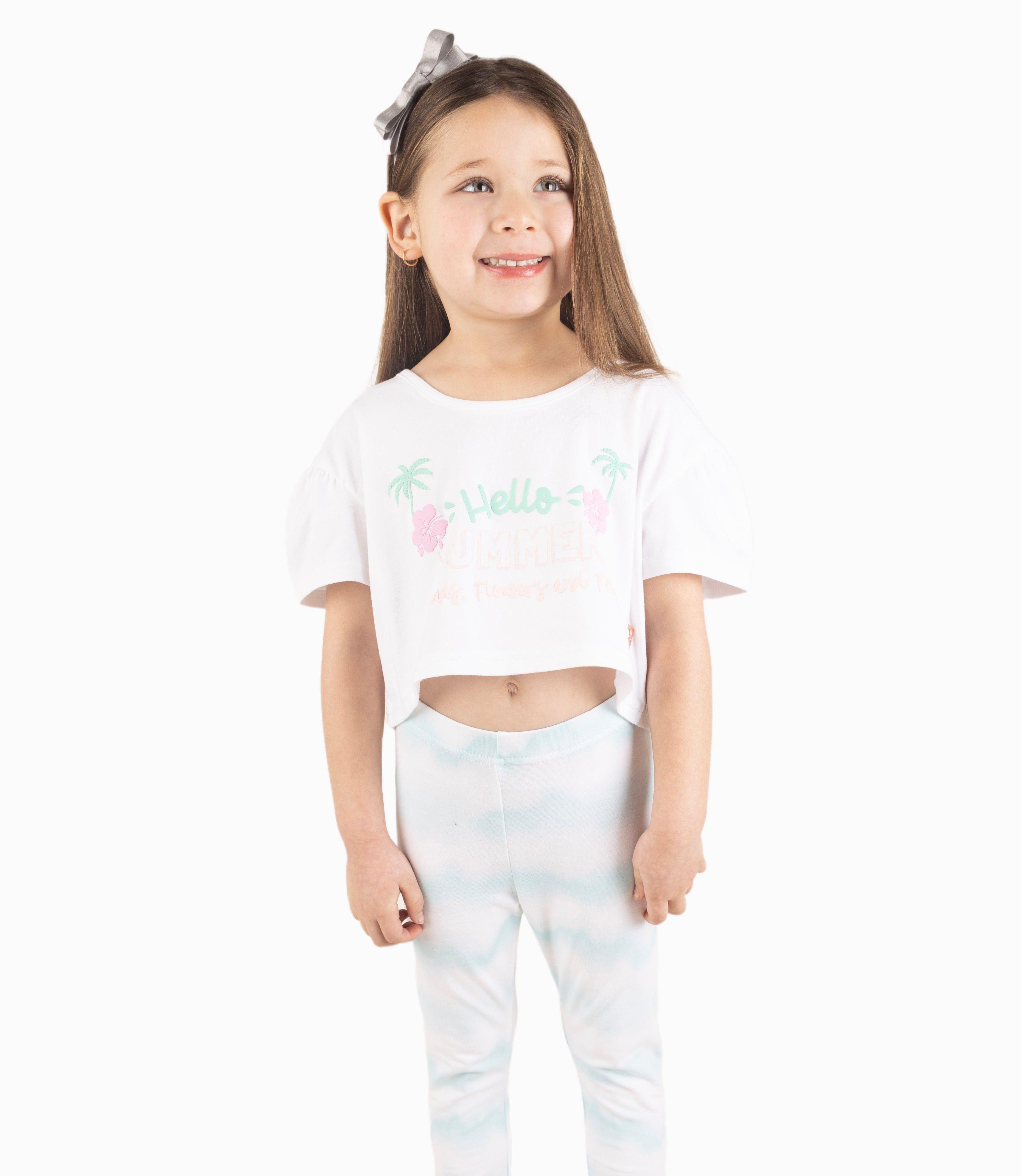 Conjunto Niña Estampado Blanco-4