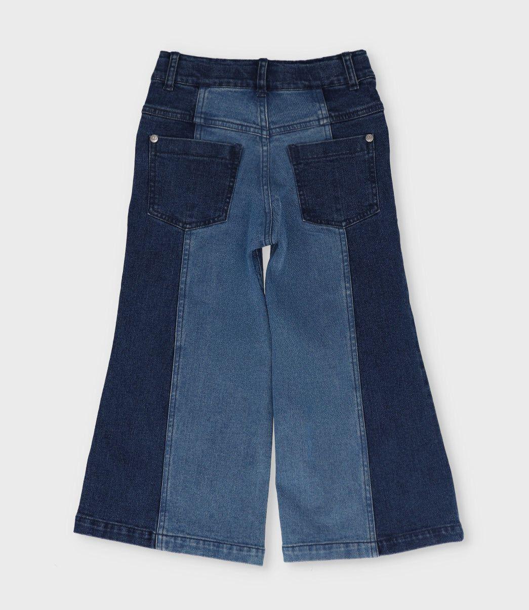 Jeans niña acampanados azul Limonada-1