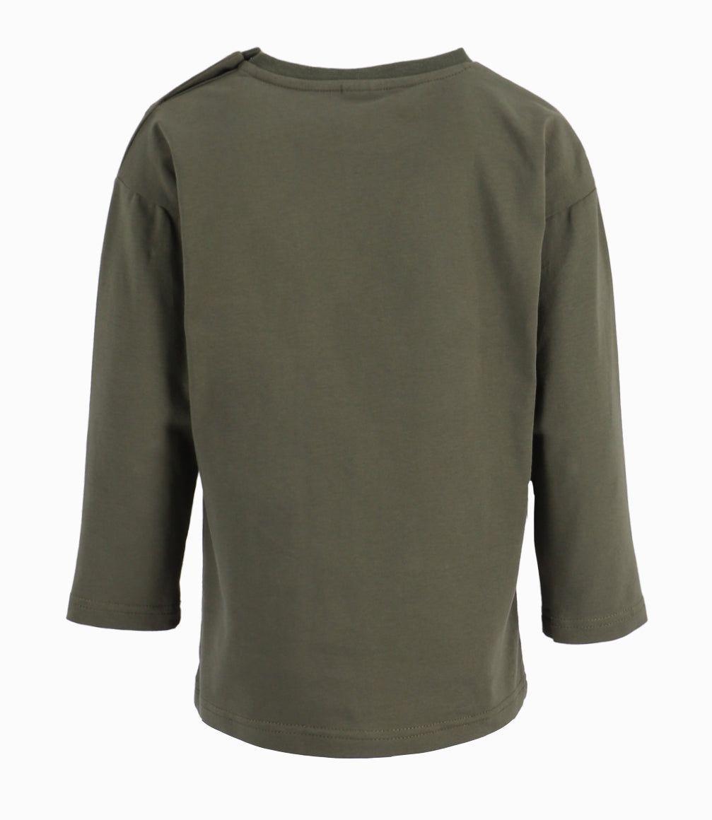 Polera Bebé Niño Básica Black And Blue Verde-2