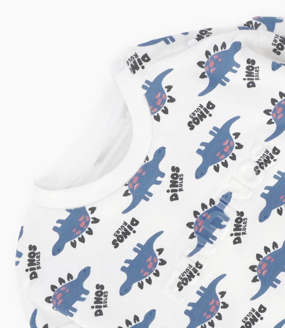 Polerón bebé fun dinos crudo Black and Blue-3