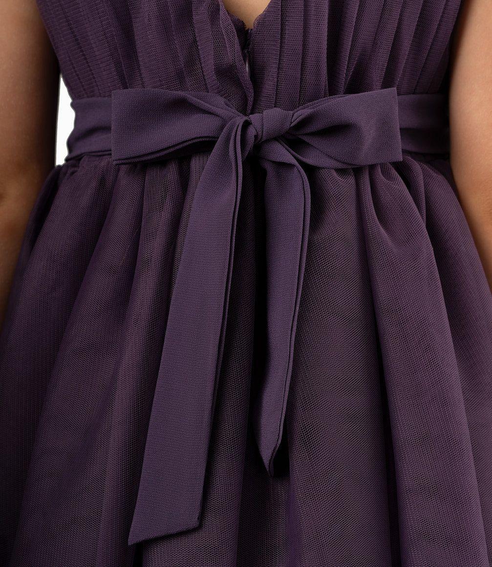 Vestido Niña Formal Morado-1