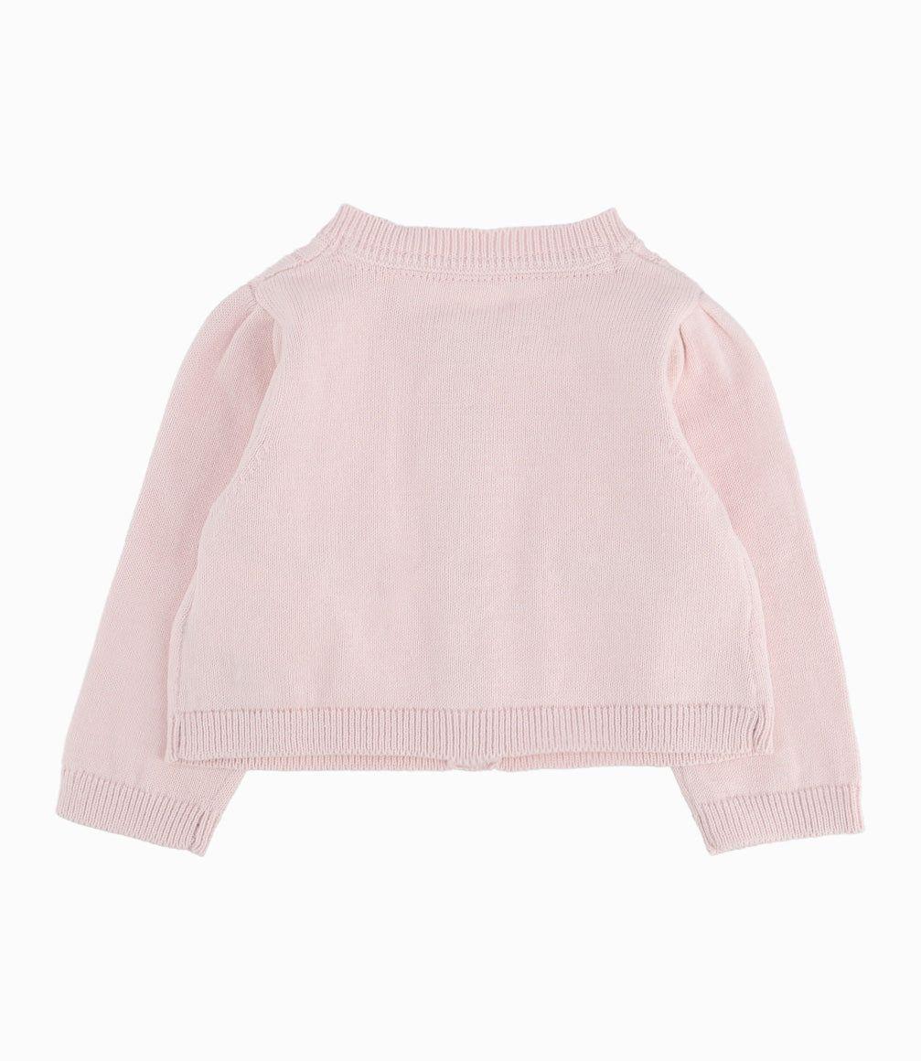 Chaleco Recién Nacida Con Trenzado Palo Rosa-3