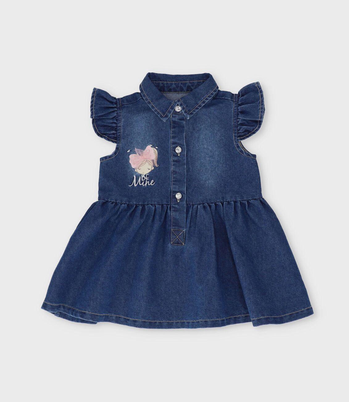 Conjunto bebé con puntos azul Limonada-2