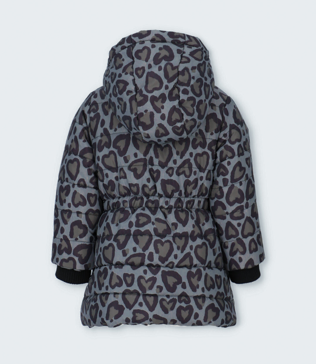 Parka niña corazones negro 4 Kids-2